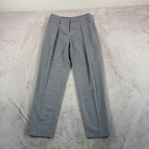 Vintage Giorgio Armani Pleated Trouser Pants in Grey Women 28x30 Wool Italy Made